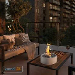 GRDN Circle M Tischkamin Weiß -Angebote Kamdi24 Store grdn circle m tischkamin weiss 24038 m 4