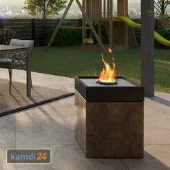 GRDN Circle-Q L Tischkamin Schwarz