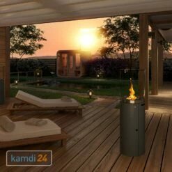 GRDN Fuora R Outdoor-Kamin Anthrazit