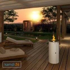GRDN Fuora R Outdoor-Kamin Weiß