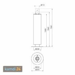 GRDN Kalayo Tubo L Feuersäule Anthrazit 16 GRDN Kalayo Tubo L Feuersäule Anthrazit -Angebote Kamdi24 Store grdn kalayo tubo l feuersaeule anthrazit 24003 m 6