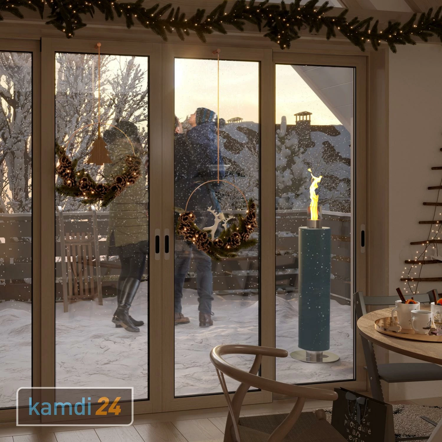 GRDN Kalayo Tubo L Feuersäule Anthrazit 3 GRDN Kalayo Tubo L Feuersäule Anthrazit