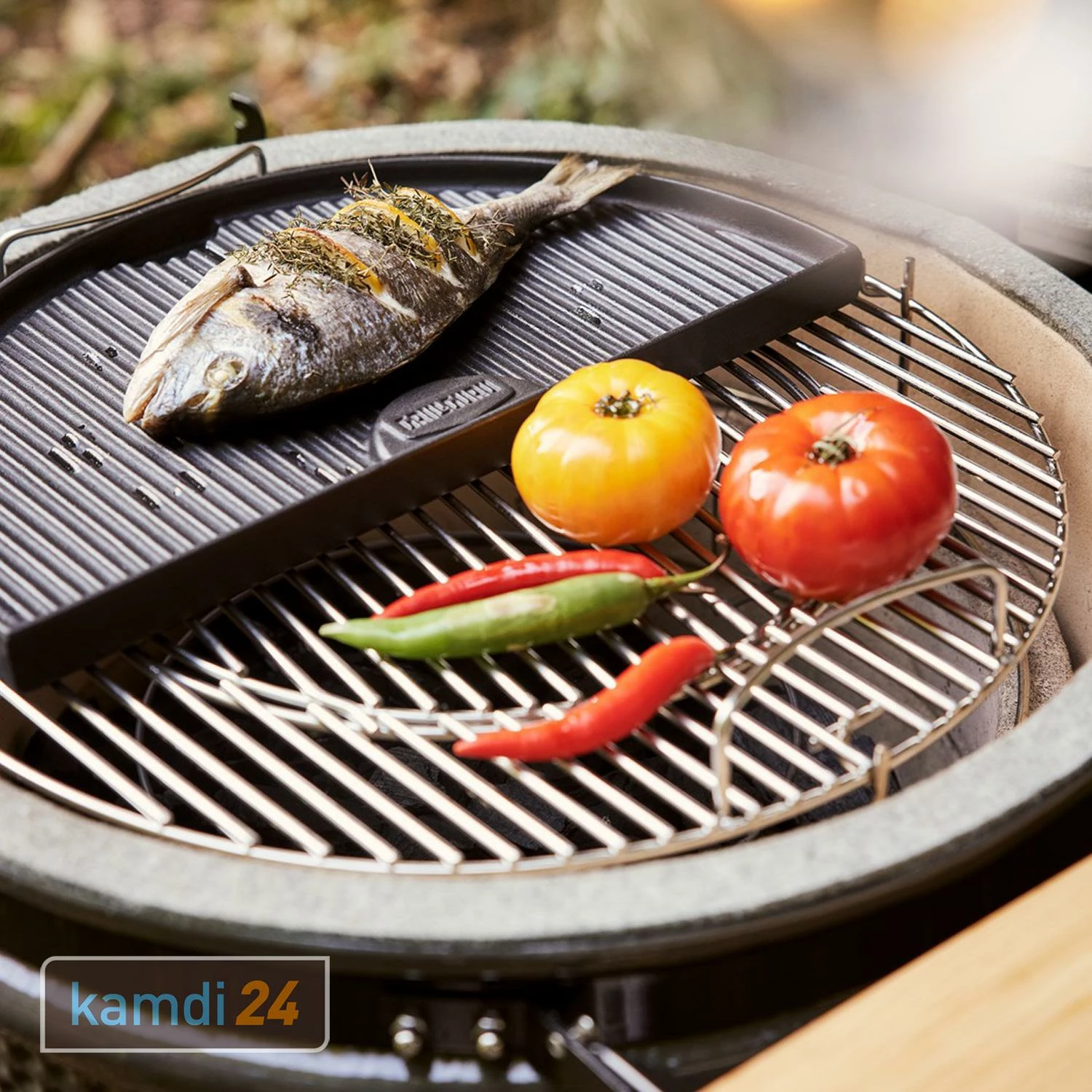 Grill Guru Grillplatte Halbmond Aus Gusseisen 5 Grill Guru Grillplatte Halbmond Aus Gusseisen – Bild 3