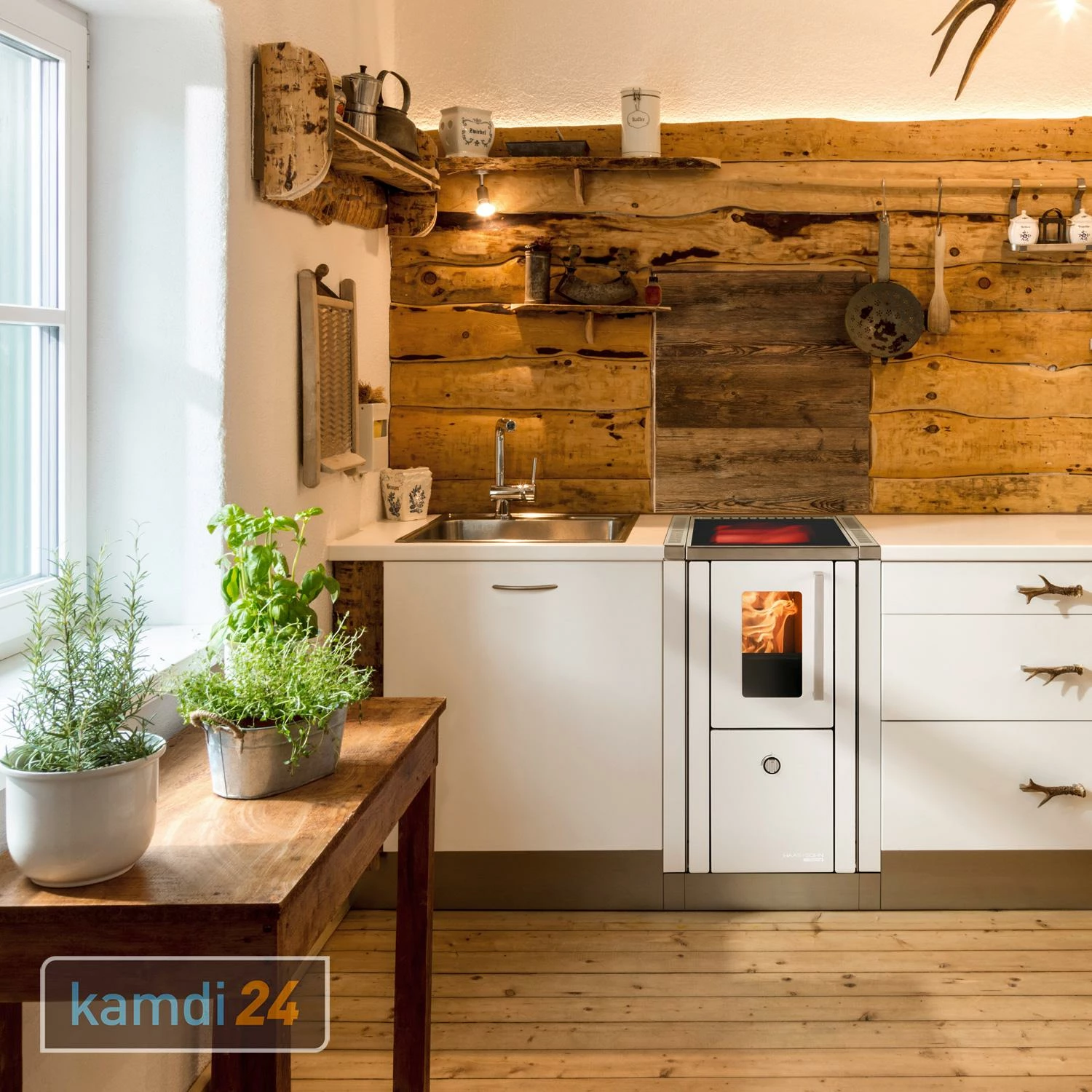 Haas+Sohn HSD 40.5-SF Küchenofen Glaskeramikplatte Weiß 7 Haas+Sohn HSD 40.5-SF Küchenofen Glaskeramikplatte Weiß – Bild 5