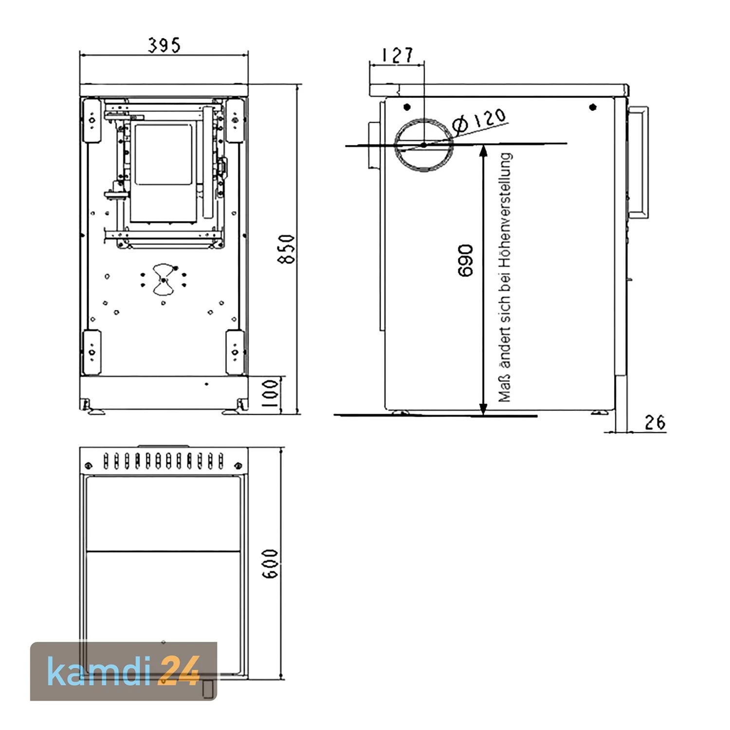 Haas+Sohn HSD 40.5-SF Küchenofen Glaskeramikplatte Weiß 8 Haas+Sohn HSD 40.5-SF Küchenofen Glaskeramikplatte Weiß – Bild 6