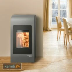 Haas+Sohn HSP 2.17 Home-II Pelletofen Tür Perl-schwarz