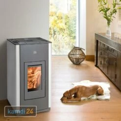 Haas+Sohn HSP 6 Pelletto IV Pelletofen Perl-anthrazit/weiß