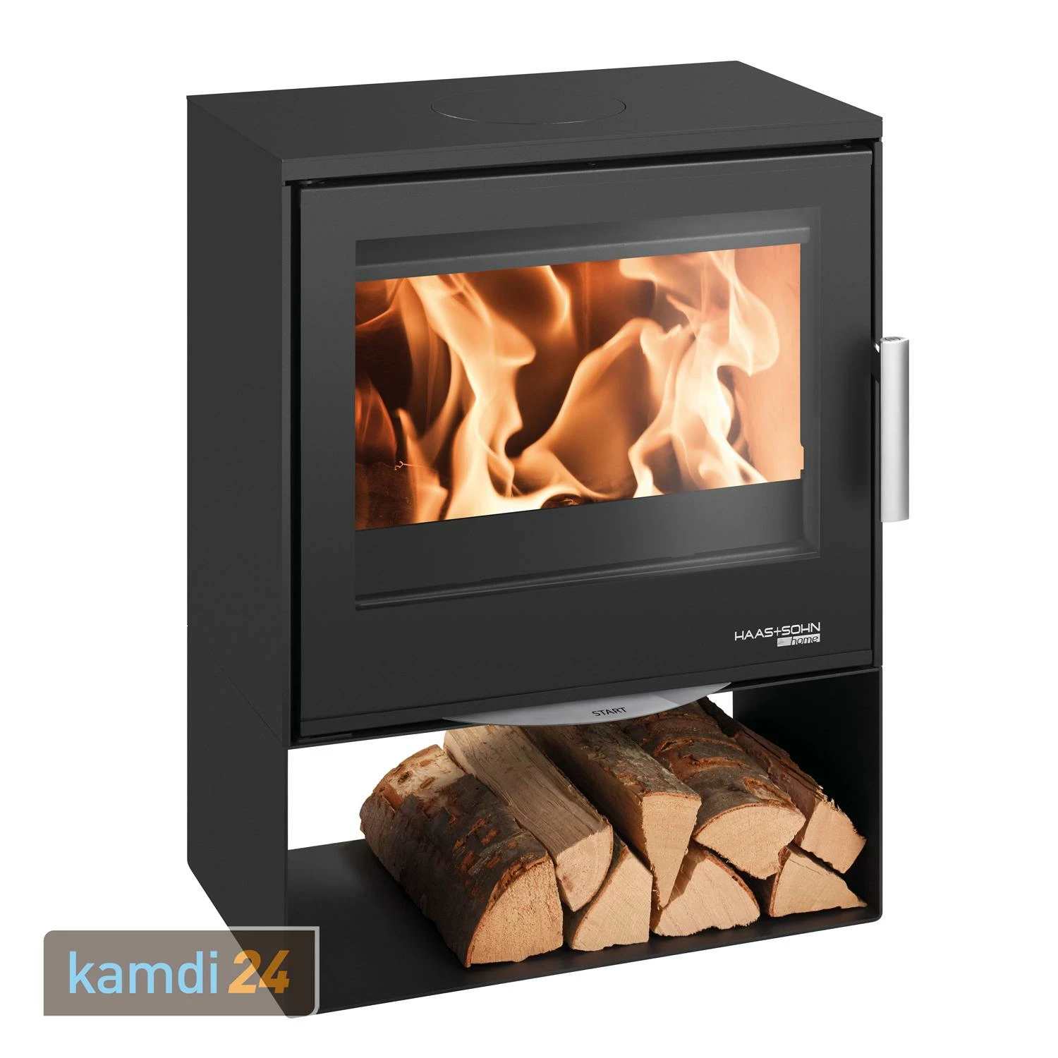 Haas+Sohn London-II Easy Kaminofen Anthrazit 4 Haas+Sohn London-II Easy Kaminofen Anthrazit – Bild 2