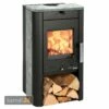 Haas+Sohn Prunus 332.15-ST Kaminofen Perl-Schwarz | Serpentino
