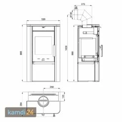 Haas+Sohn Prunus 332.15-ST Kaminofen Perl-Schwarz | Serpentino -Angebote Kamdi24 Store haassohn prunus 33215 st kaminofen perl schwarz serpentino 24215 m 3