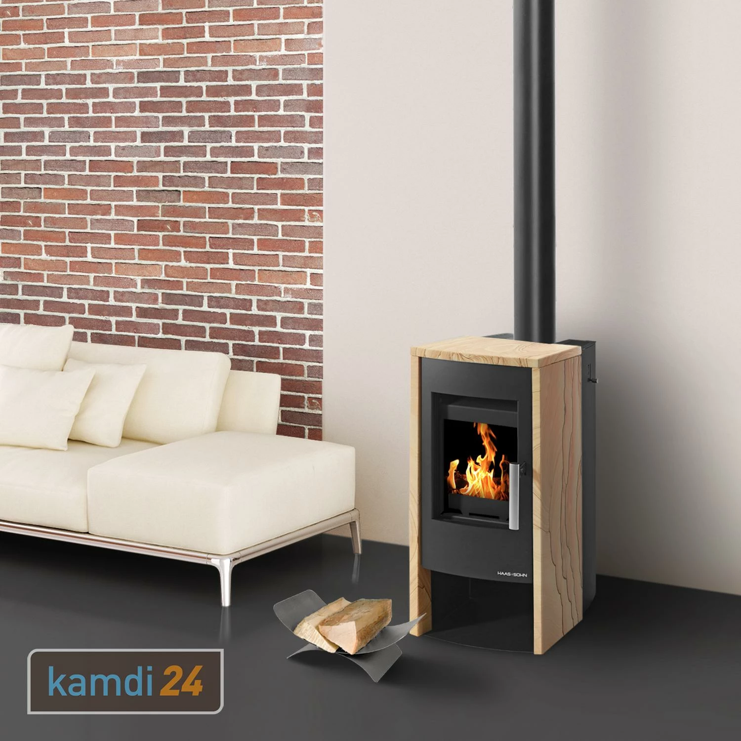 Haas+Sohn Rubus Easy Kaminofen Schwarz / Woodstone 9 Haas+Sohn Rubus Easy Kaminofen Schwarz / Woodstone – Bild 7
