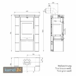 Haas+Sohn Tirol Kaminofen Perlschwarz / Grün-Weiß -Angebote Kamdi24 Store haassohn tirol kaminofen perlschwarz gruen weiss 18337 m 4