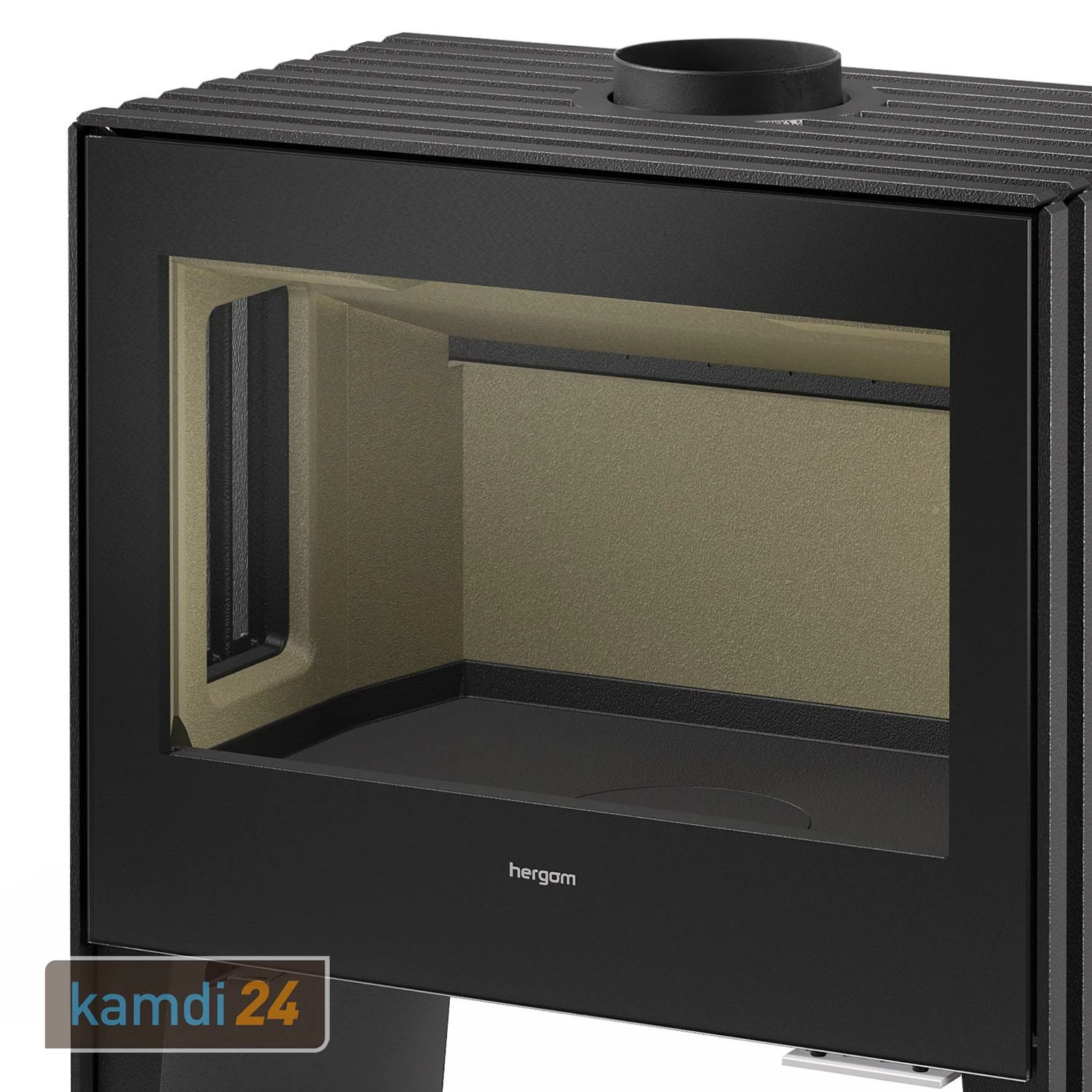 Hergom Glance LV Kaminofen Gusseisen Schwarz 6 Hergom Glance LV Kaminofen Gusseisen Schwarz – Bild 4