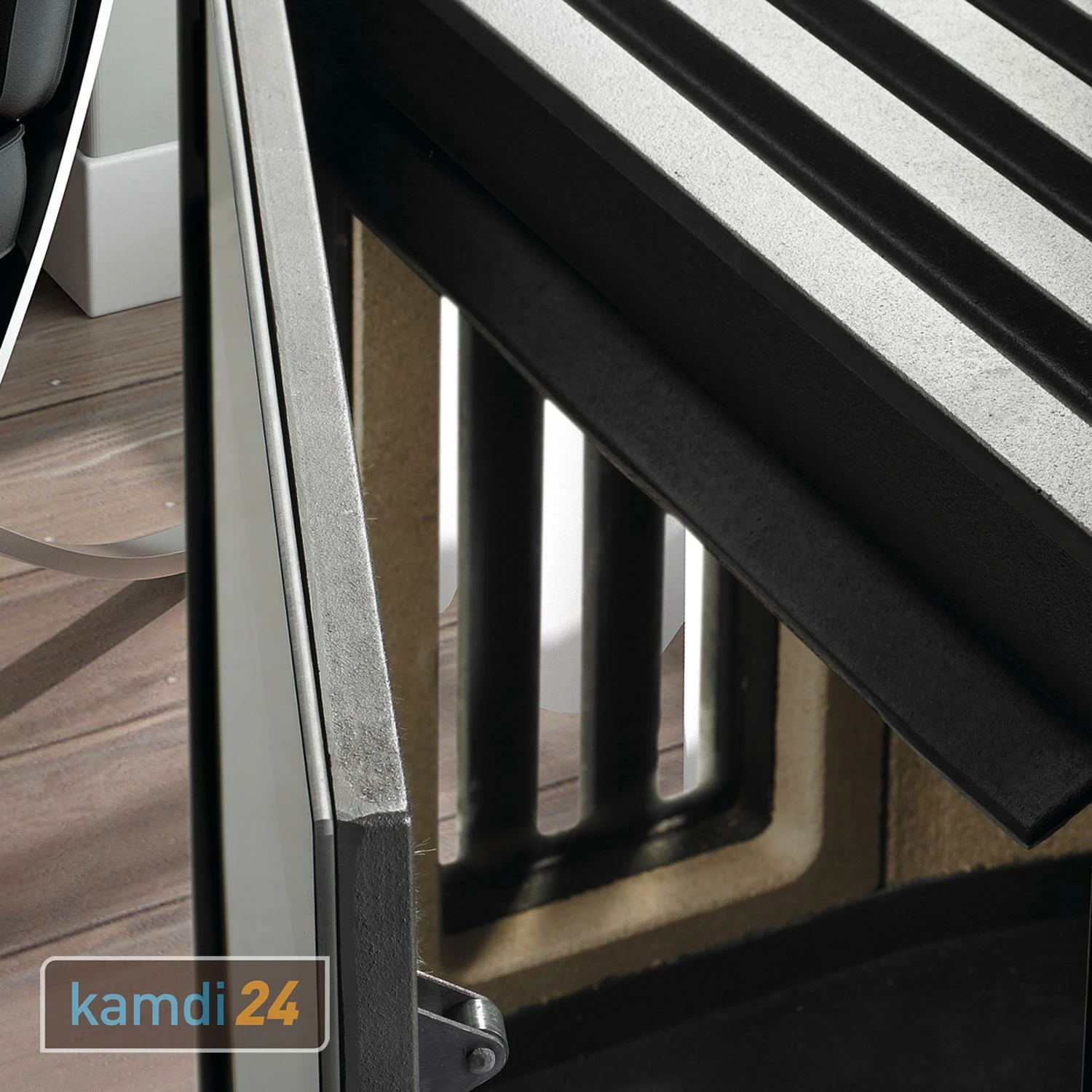 Hergom Glance LV Kaminofen Gusseisen Schwarz 9 Hergom Glance LV Kaminofen Gusseisen Schwarz – Bild 7