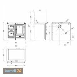 Hergom Saja 7/90 SE Küchenofen Gusseisen Schwarz -Angebote Kamdi24 Store hergom saja 7 90 se kuechenofen gusseisen schwarz m 11