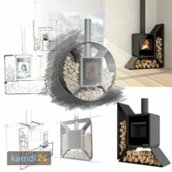 HS Flamingo Deluxe Kampa Kaminofen Braun Regal Rechts -Angebote Kamdi24 Store hs flamingo deluxe kampa kaminofen braun regal rechts 18924 m 10