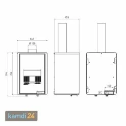 HS Flamingo Deluxe Malia Kaminofen Schwarz -Angebote Kamdi24 Store hs flamingo deluxe malia kaminofen schwarz 18958 m 10