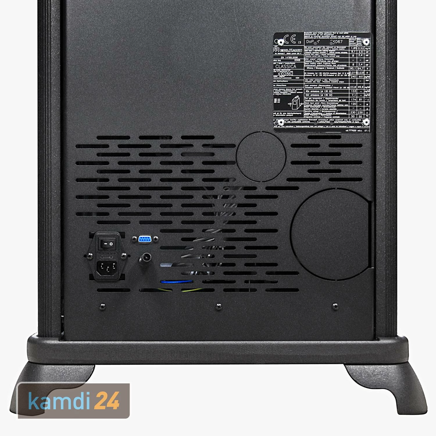 ITC Classica Plus Keramik Bordeaux Pelletofen 9 ITC Classica Plus Keramik Bordeaux Pelletofen – Bild 7