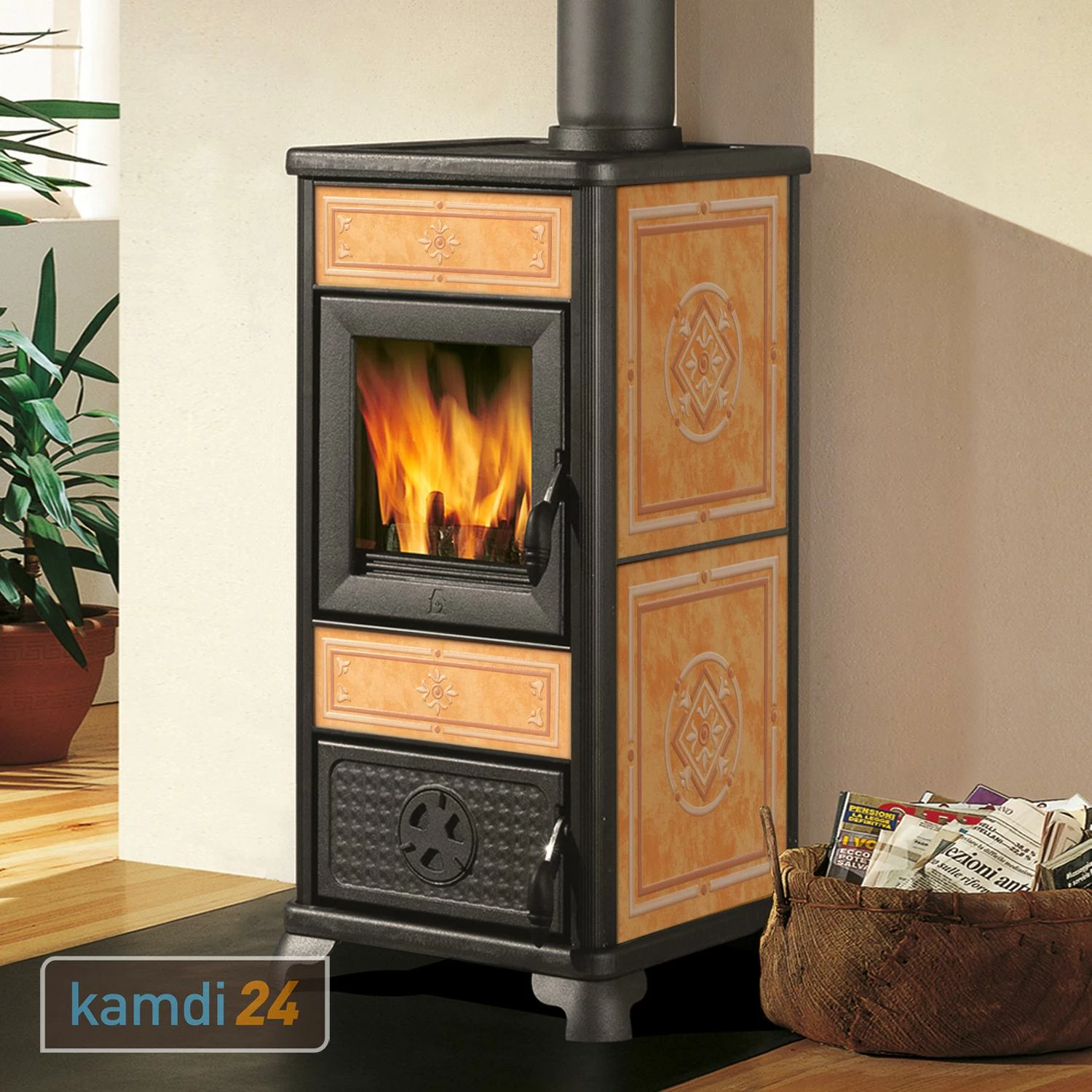 ITC Dafne Kaminofen Leder 3 ITC Dafne Kaminofen Leder