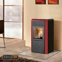 ITC Idropoint2 Wasserführender Pelletofen Bordeaux