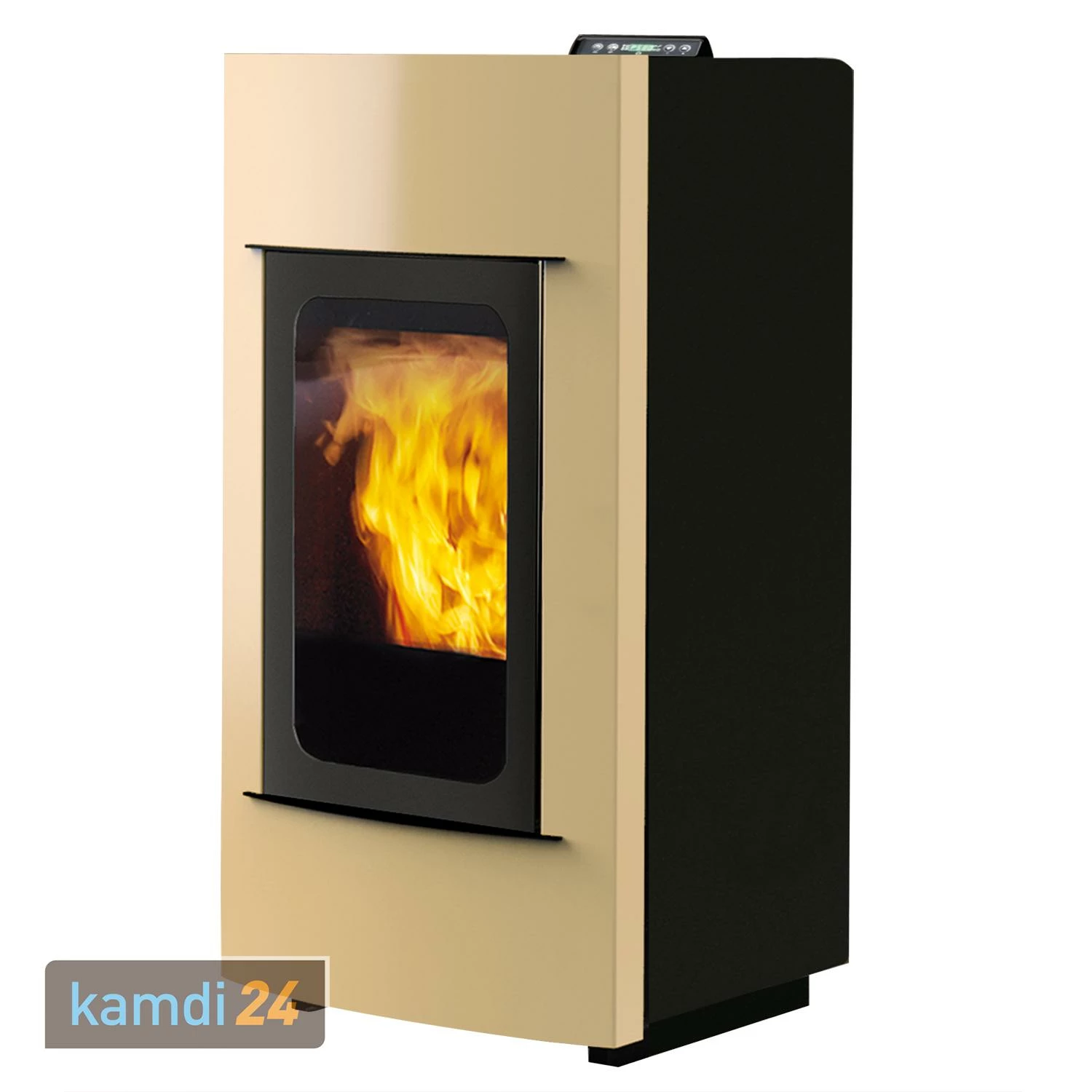 ITC Nelly Più Wasserführender Pelletofen Stahl Pergamena 4 ITC Nelly Più Wasserführender Pelletofen Stahl Pergamena – Bild 2