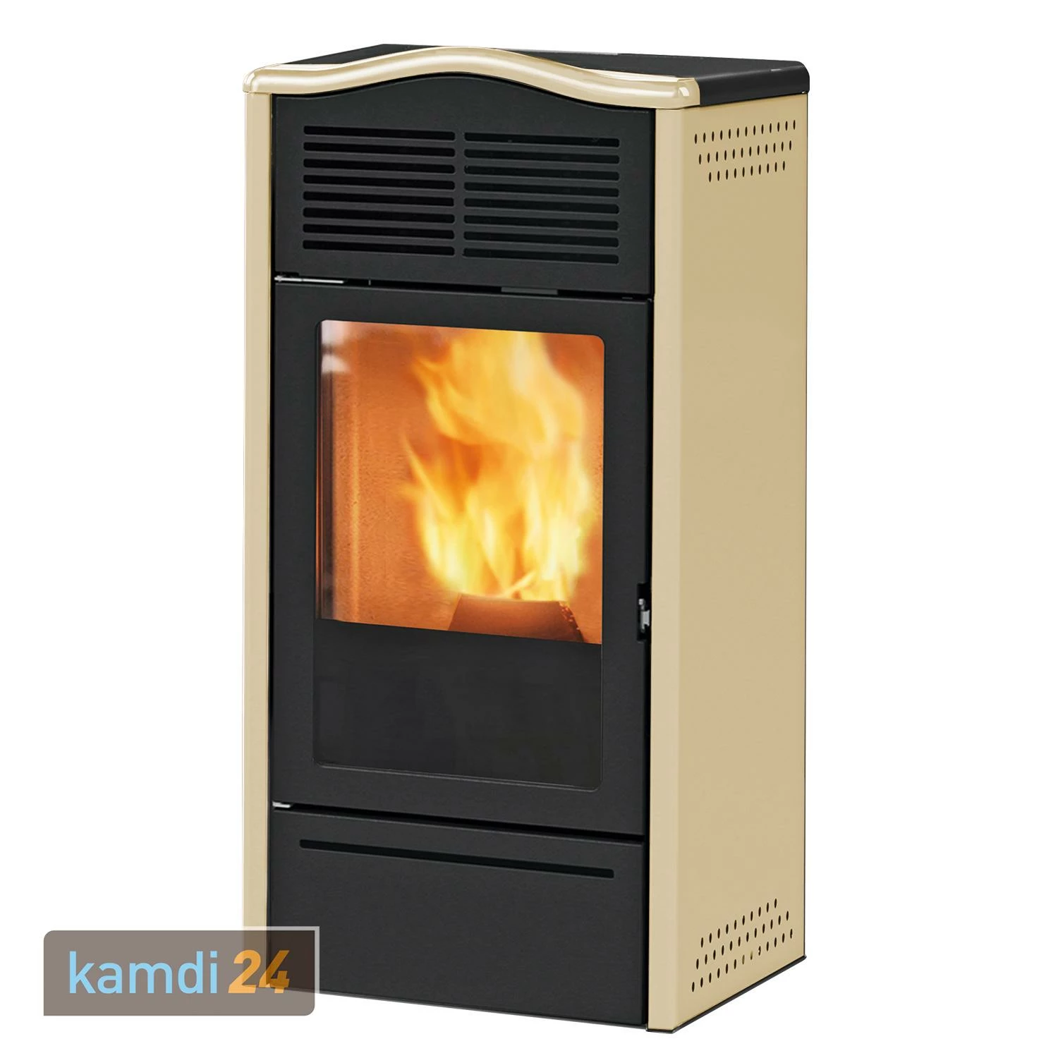 ITC Piro2 Plus Pelletofen Stahl Beige 4 ITC Piro2 Plus Pelletofen Stahl Beige – Bild 2