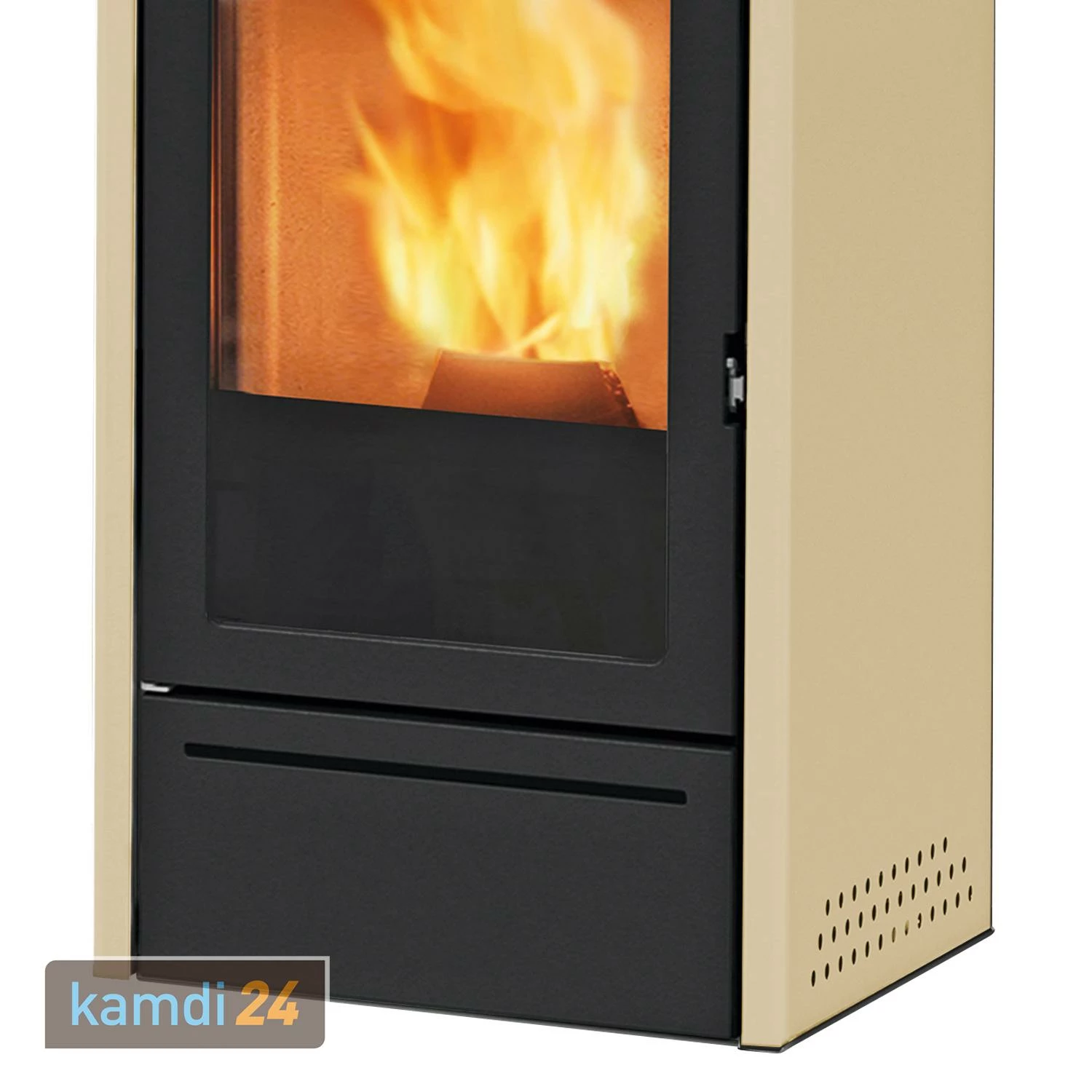 ITC Piro2 Plus Pelletofen Stahl Beige 6 ITC Piro2 Plus Pelletofen Stahl Beige – Bild 4