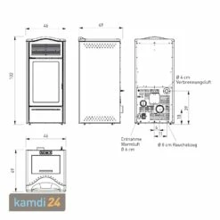 ITC Piro2 Plus Pelletofen Stahl Bordeaux -Angebote Kamdi24 Store itc piro2 plus pelletofen keramik bordeaux 18117 m 5