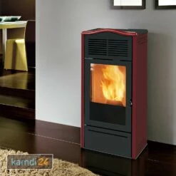 ITC Piro2 Plus Pelletofen Stahl Bordeaux