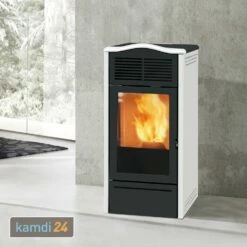 ITC Piro2 Plus Pelletofen Stahl Mattweiß