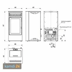 ITC Yulia Pelletofen Stahl Anthrazit -Angebote Kamdi24 Store itc yulia pelletofen stahl anthrazit 18127 m 4
