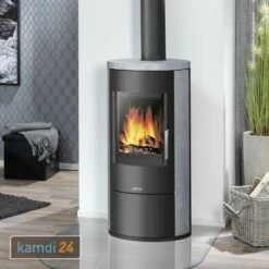 Justus Austin 5 Kaminofen Stahl Schwarz / Speckstein