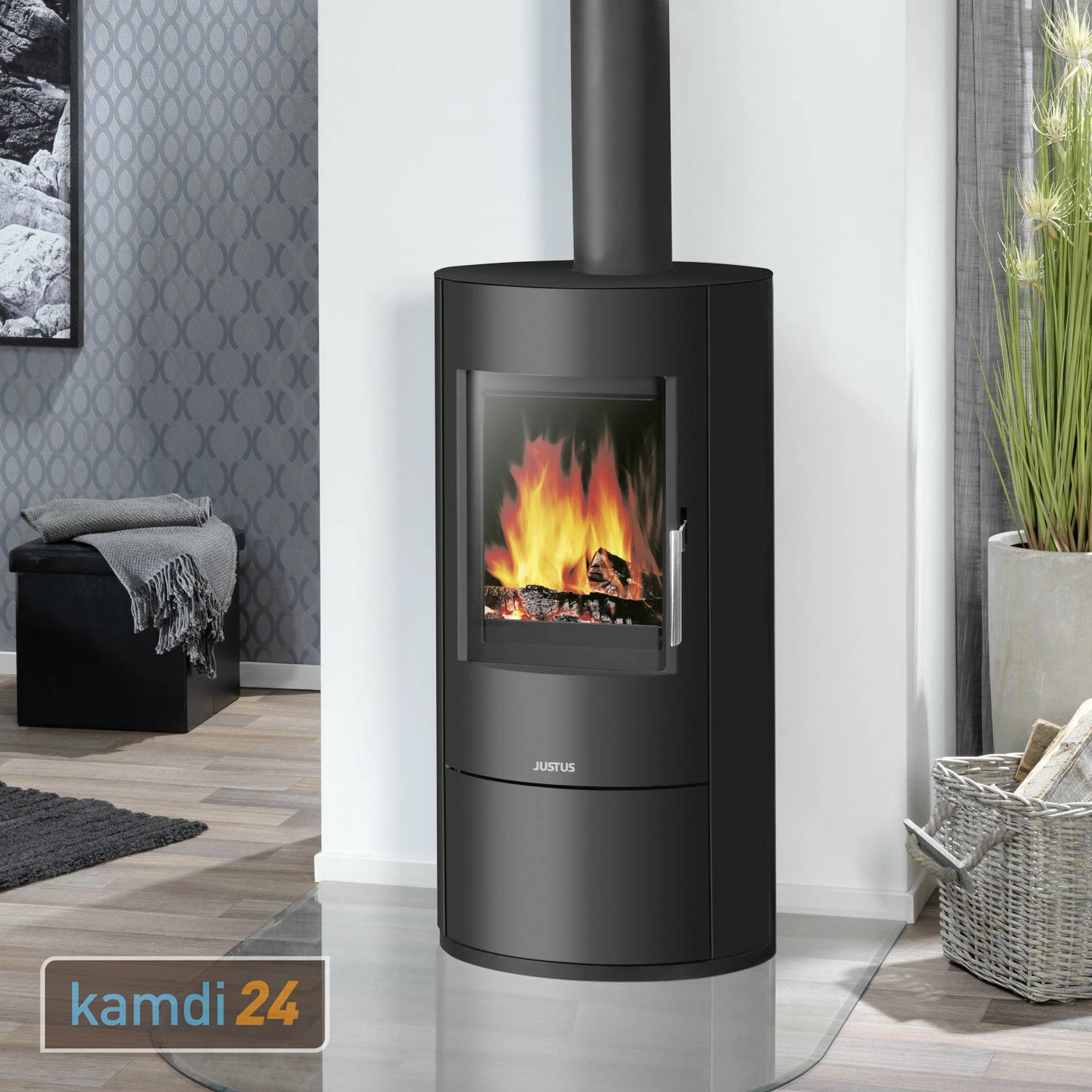 Justus Austin 5 Kaminofen Stahl Schwarz 3 Justus Austin 5 Kaminofen Stahl Schwarz