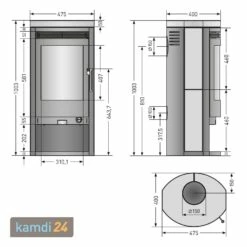 Justus Baltrum 5 D 2.0 Kaminofen Stahl Schwarz / Kalkstein Cream -Angebote Kamdi24 Store justus baltrum 5 d 20 kaminofen stahl schwarz kalkstein cream 24135 m 6