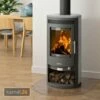Justus Baltrum 5 D 2.0 Kaminofen Stahl Schwarz / Speckstein