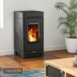 Justus Canis Pelletofen Stahl Schwarz