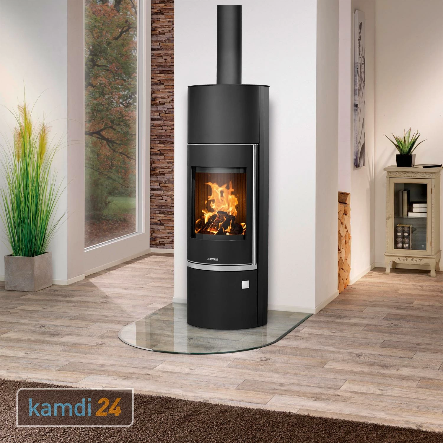 Justus Faro Aqua 2.0 Wasserführender Kaminofen Stahl Schwarz 9 Justus Faro Aqua 2.0 Wasserführender Kaminofen Stahl Schwarz – Bild 7