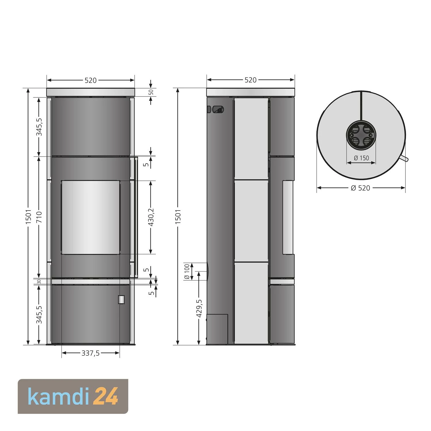 Justus Faro Aqua 2.0 Wasserführender Kaminofen Stahl Schwarz 10 Justus Faro Aqua 2.0 Wasserführender Kaminofen Stahl Schwarz – Bild 8
