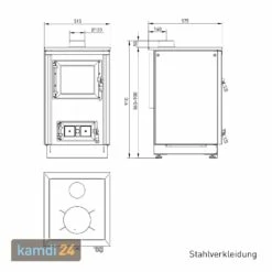 Justus Rustico-50 2.0 Küchenofen Creme -Angebote Kamdi24 Store justus rustico 50 20 kuechenofen creme 15230 m 4