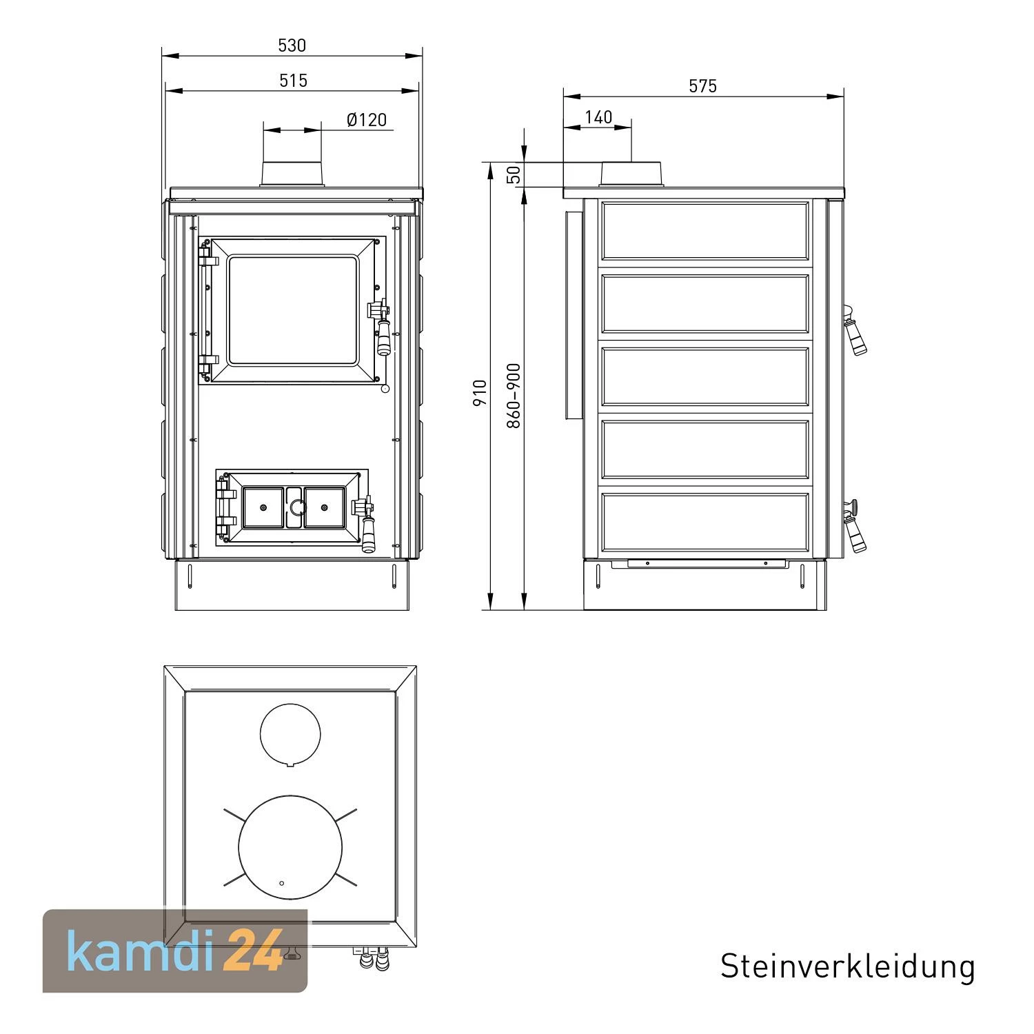 Justus Rustico-50 2.0 Küchenofen Speckstein 7 Justus Rustico-50 2.0 Küchenofen Speckstein – Bild 5