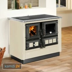 Justus Rustico-90 2.0 Küchenofen Stahl, Creme, Backfach Rechts