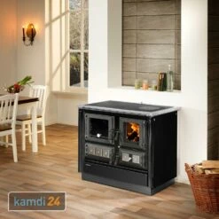 Justus Rustico-90 2.0 Küchenofen Stahl, Schwarz, Backfach Links -Angebote Kamdi24 Store justus rustico 90 20 kuechenofen stahl schwarz backfach links 15254 m 4