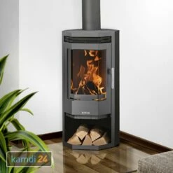 Justus Usedom 5 Kaminofen Stahl Gussgrau