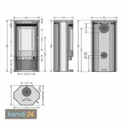 Justus Usedom 5D Kaminofen Stahl Gussgrau -Angebote Kamdi24 Store justus usedom 5d kaminofen stahl gussgrau 9976 m 3