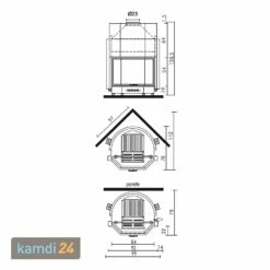 Kamineinsatz Wasserführend Edilkamin Aquatondo 29 CS Prisma -Angebote Kamdi24 Store kamineinsatz wasserfuehrend edilkamin aquatondo 29 cs prisma 134 m 3