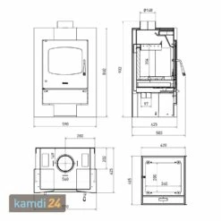 Kaminofen HS Flamingo ESPO 1 Grey -Angebote Kamdi24 Store kaminofen hs flamingo espo 1 grey 4080 m 7