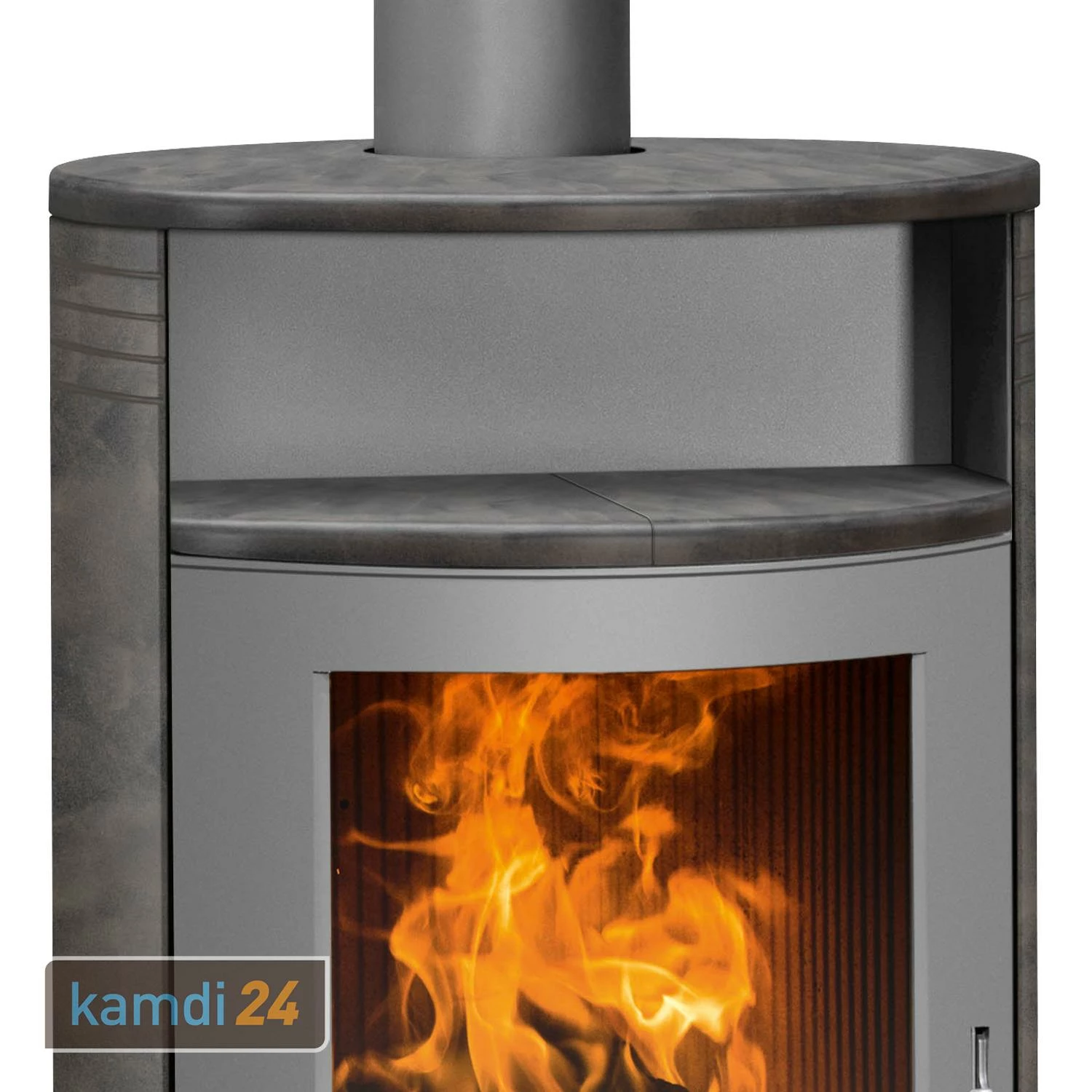 Kaminofen / Kaminbausatz Justus Kaskade 2.0 Stahl Gussgrau / Keramik Namib 5 Kaminofen / Kaminbausatz Justus Kaskade 2.0 Stahl Gussgrau / Keramik Namib – Bild 3