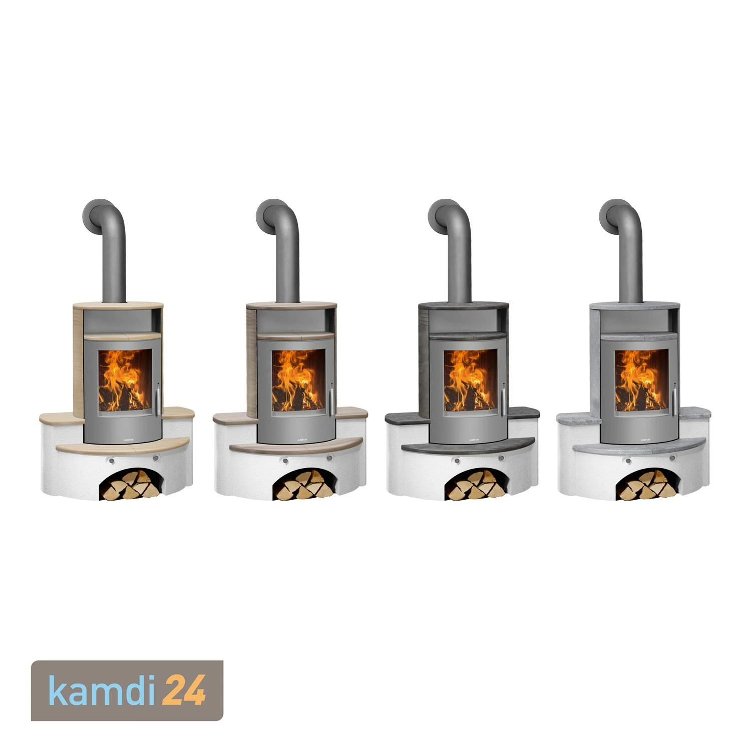 Kaminofen / Kaminbausatz Justus Kaskade 2.0 Stahl Gussgrau / Keramik Namib 8 Kaminofen / Kaminbausatz Justus Kaskade 2.0 Stahl Gussgrau / Keramik Namib – Bild 6