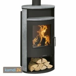 Kaminofen Wasserführend Justus Island Aqua II Stahl Schwarz / Speckstein -Angebote Kamdi24 Store kaminofen wasserfuehrend justus island aqua ii stahl schwarz speckstein 12971 m 1