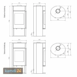 Kaminofen Wasserführend Schmitzker Lecara Blackline -Angebote Kamdi24 Store kaminofen wasserfuehrend schmitzker lecara blackline 7260 m 9